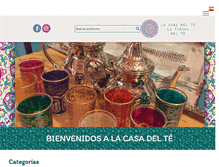 Tablet Screenshot of lacasadelte-teteria.com